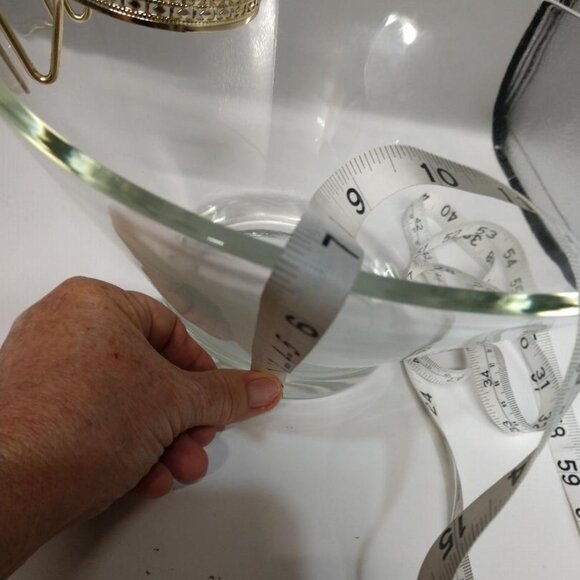 Vintage Anchor Hocking Clear Glass Mid Century Modern Chip/Dip/Fruit Dip 3 Pc. - Picture 2 of 7